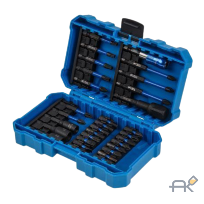 Набор бит ударных BULL Impact IMB 31 Multi в кейсе (Торсионные. 58-62 HRC. 31 предмет) 1335706 